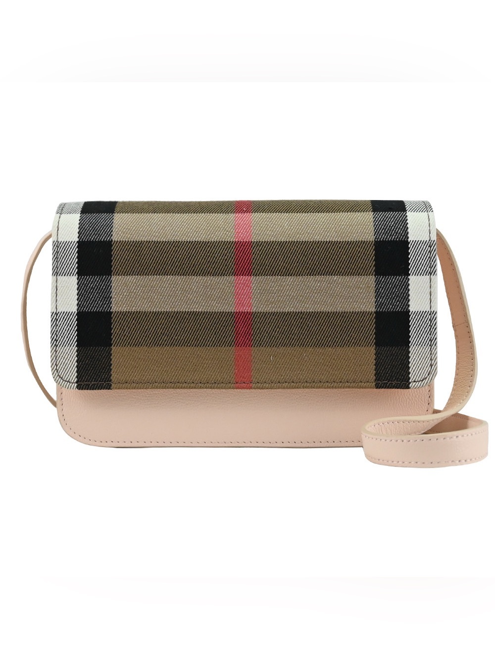 NWT Burberry Small Leather Madison Crossbody Check Bag